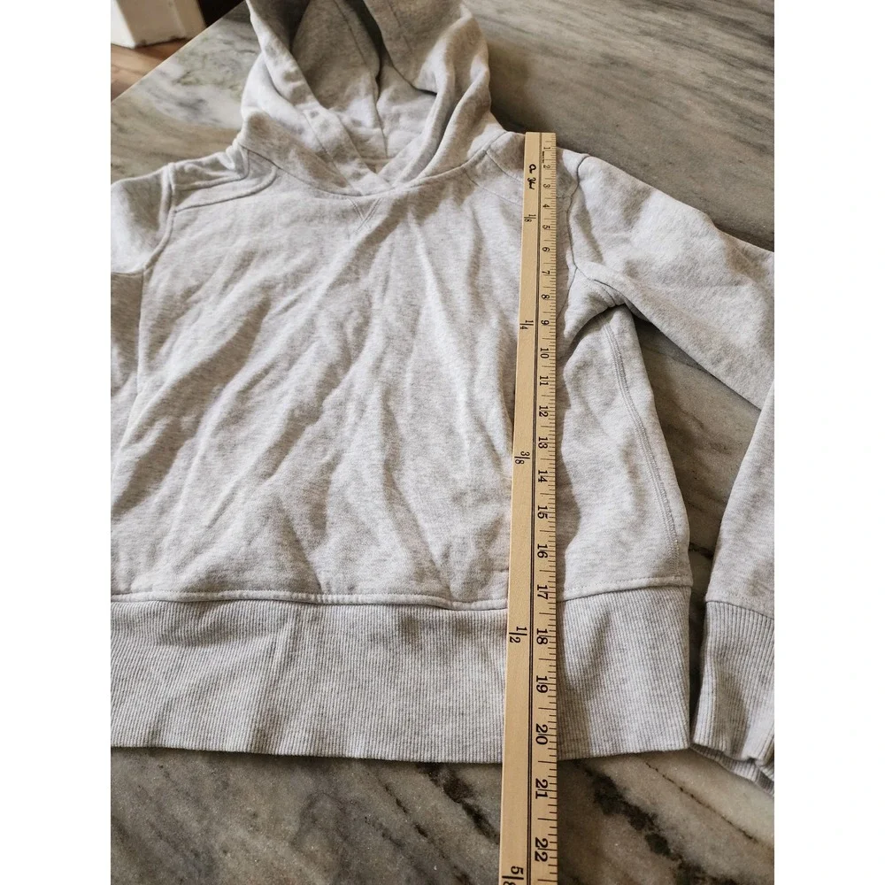 Ivivva by Lululemon Heathered‎ Grey Pullover Hoodie Thumbholes Girls Size 14